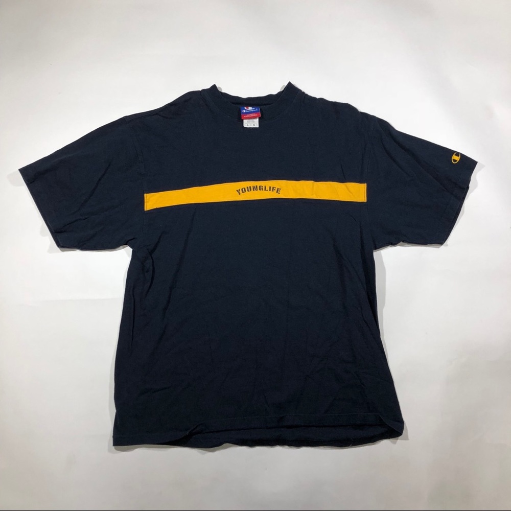 Vintage Champion shirt Younglife spellout
